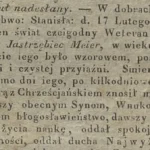 Zmarła Wawrzyniec Meier
