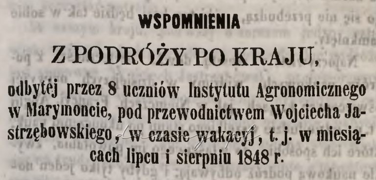 wspomnienia 1848