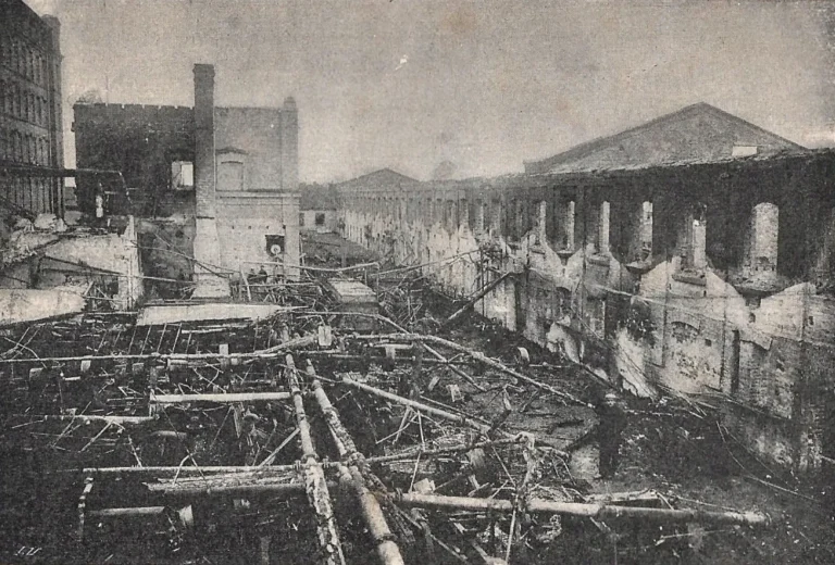 Pożar fabryki w Markach, rok 1897