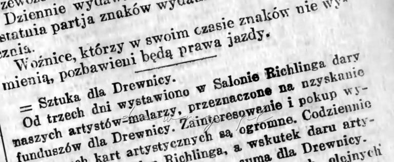 sztuka dla drewnicy