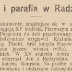 Kościół i parafia w Radzyminie