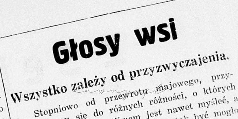 glosy wsi