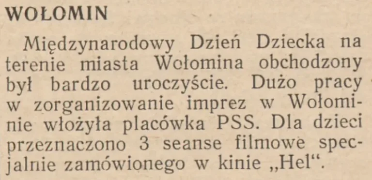 dzień dziecka 1952