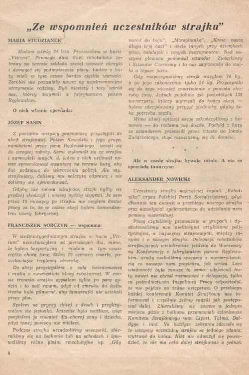 Gdy strajkowała huta “Vitrum”
