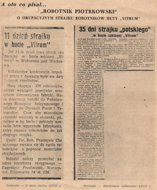 Gdy strajkowała huta “Vitrum”