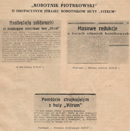 Gdy strajkowała huta “Vitrum”