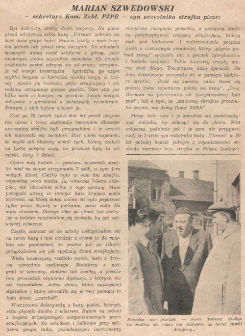 Gdy strajkowała huta “Vitrum”