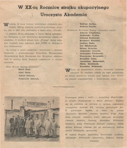 Gdy strajkowała huta “Vitrum”