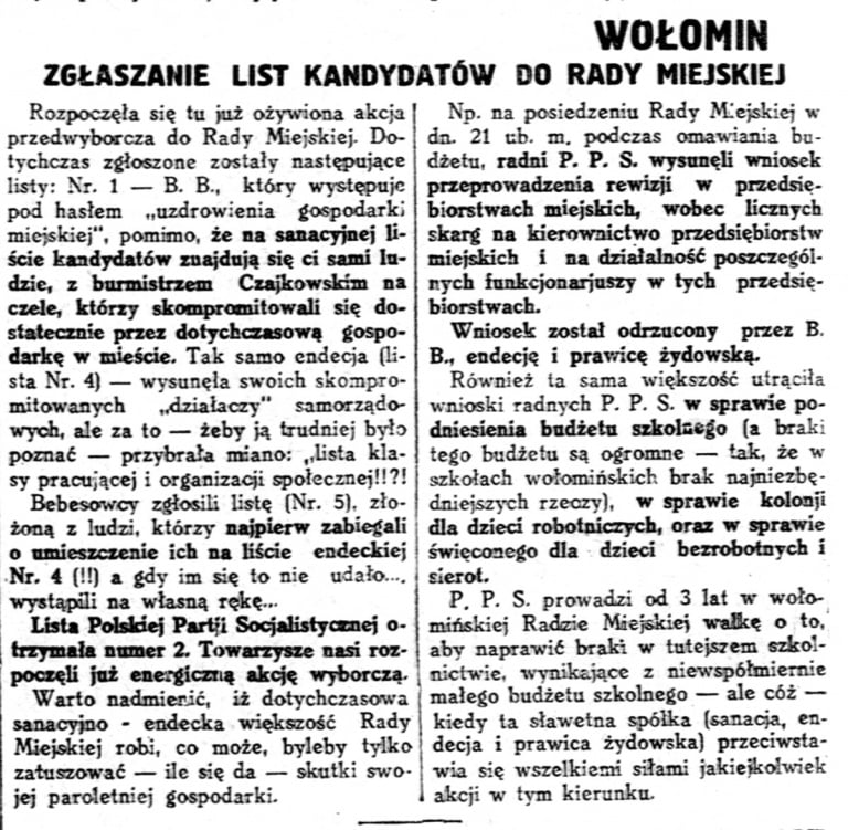Robotnik organ Polskiej Partyi Socyalistycznej