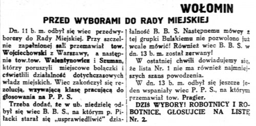 Robotnik organ Polskiej Partyi Socyalistycznej