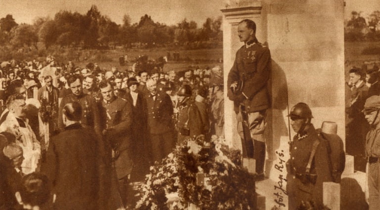 Odsłonięcie pomnika w Ossowie, rok 1924