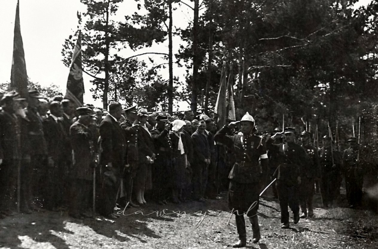 Uroczystość odsłonięcia pomnika powstańców styczniowych, Borucza, rok 1936