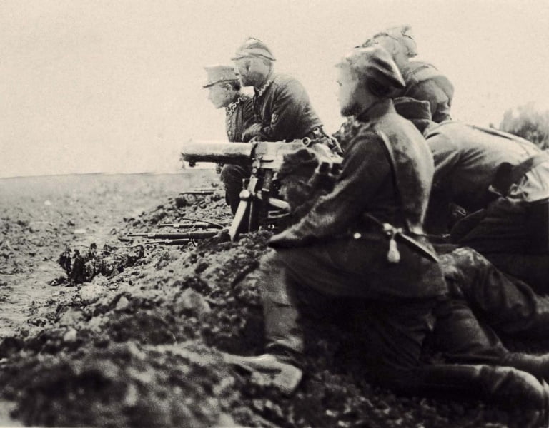 Polish machine gunners at Radzymin