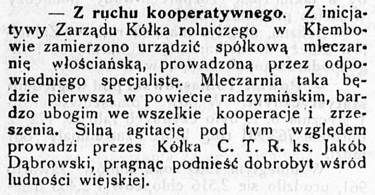 klembow mleczarna