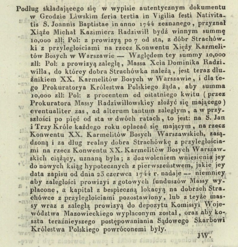 Głos pierwszy w Sprawie Skarbu publicznego Królestwa Polskiego e