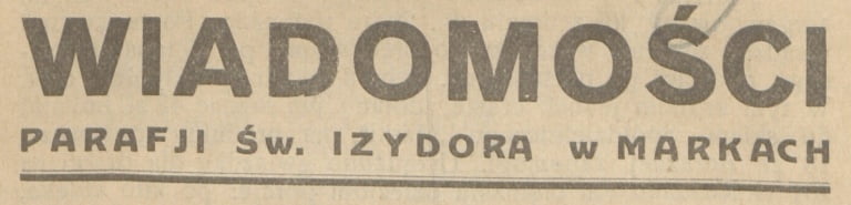 Wiadomości z Parafji św