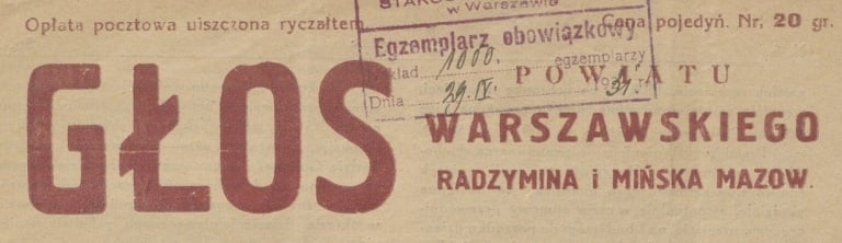 glos powiatu warszawskiego