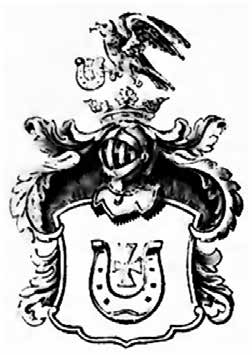 Rysunek 11. Wizerunek herbu Jastrzębiec w herbarzu Niesieckiego [27].
