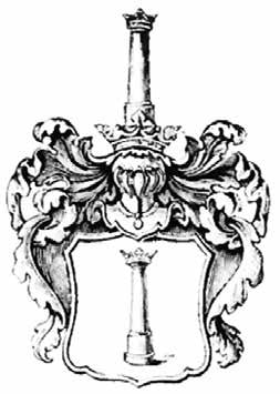 Rysunek 5. Wizerunek herbu Pierzchała (Kolumna) w herbarzu Niesieckiego [27].