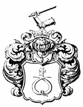 Rysunek 7. Wizerunek herbu Prus II (Wilczekosy) w herbarzu Niesieckiego [27].