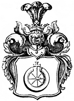 Rysunek 8. Wizerunek herbu Osorya w herbarzu Niesieckiego [27].