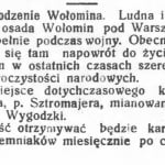 odrodzenie wolomina 1917