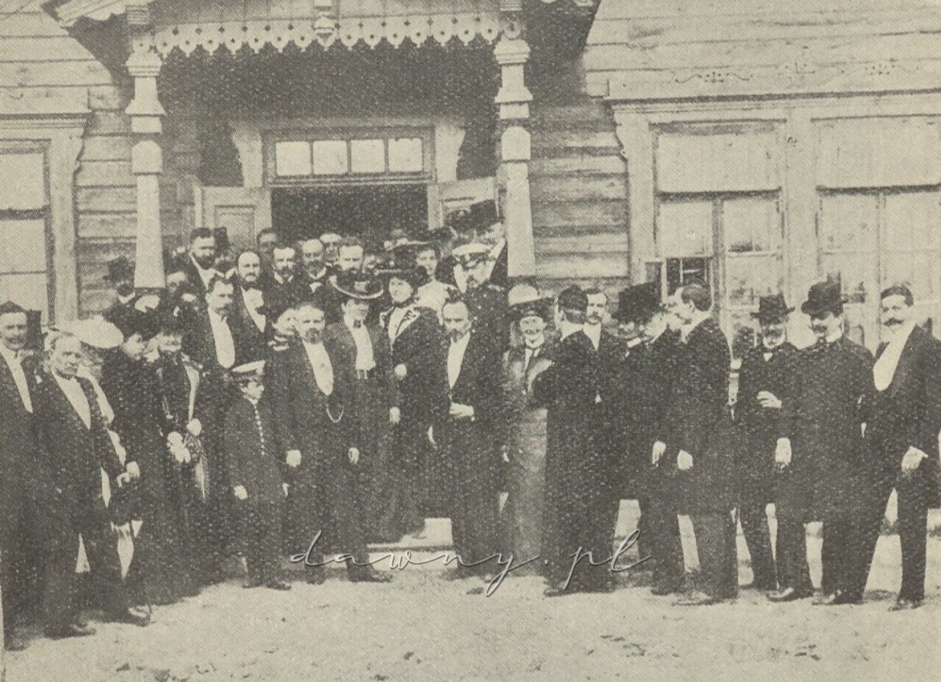 Uroczystość otwarcia schroniska w Drewnicy w dniu 12 maja 1903 r.