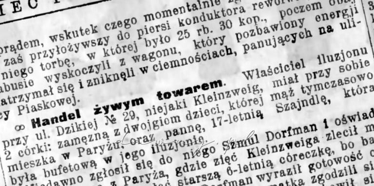 handel zywym towarem