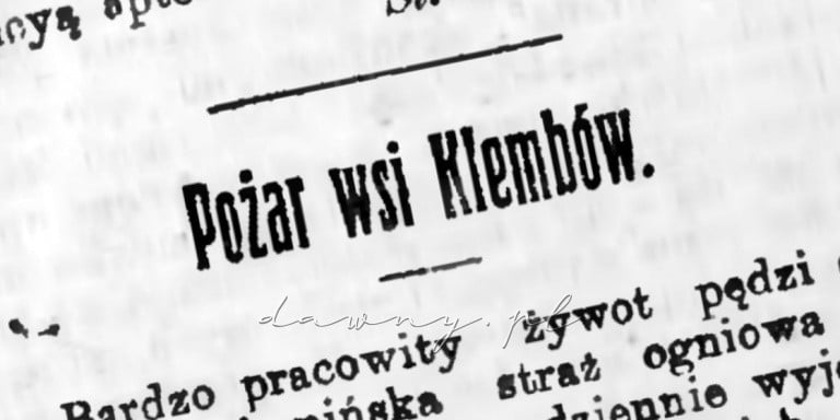 pozar klembow