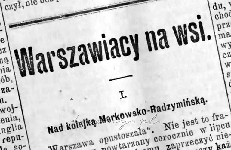 warszawiacy na wsi