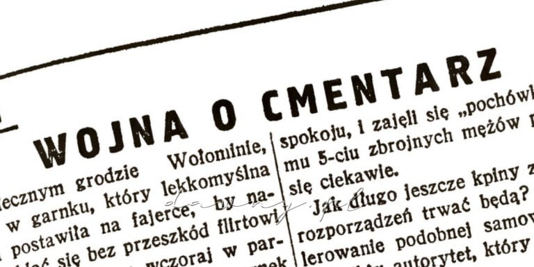 wojna o cmentarz