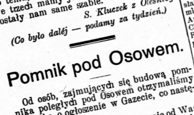 pomnik pod ossowem