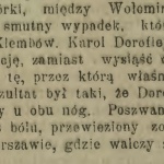 Dorofiejew wypadek Goniec Wieczorny. 1909, nr 146