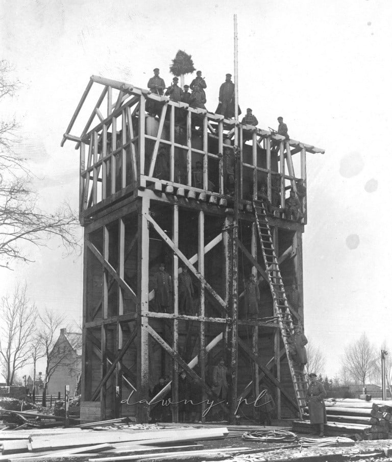 Wieża ciśnień w Tłuszczu - rok 1915