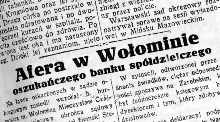 afera w wolominie