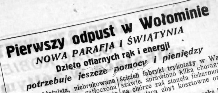 odpust wołomin