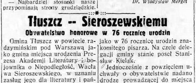 tluszcz sieroszewskiemu