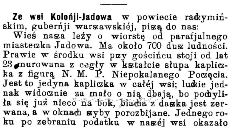 kapliczka jadów