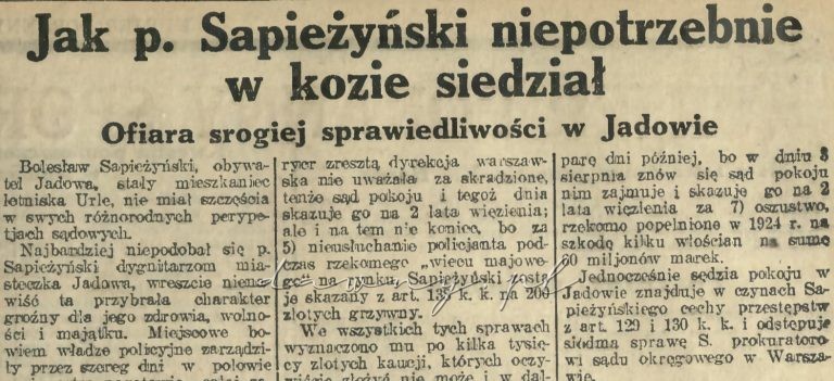 sprawa sapieżyńskiego