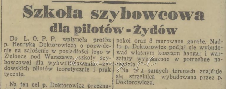 szkoła szybowcowa zielonka