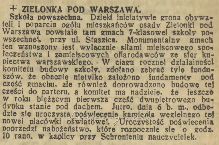szkoła w zielonce