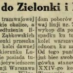 tramwaj do zielonki i drewnicy