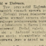 echa zajść w zielonce