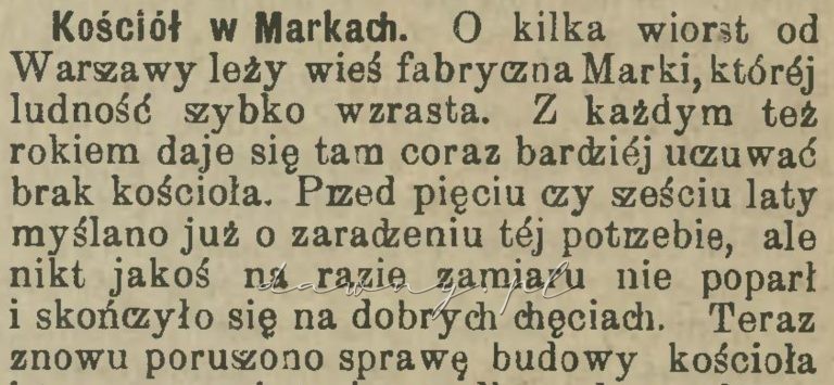 kościół w markach