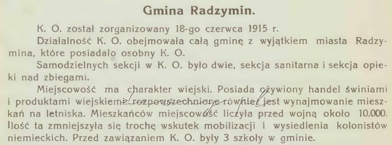 KO gmina radzymin