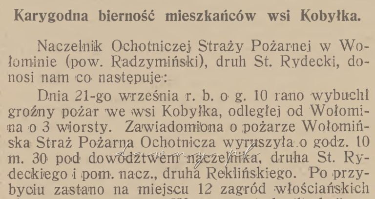 Pożar w Kobyłce