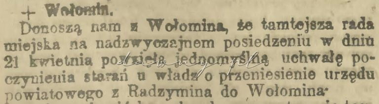 o przeniesienie powiatu