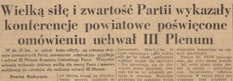 III Plenum PZPR