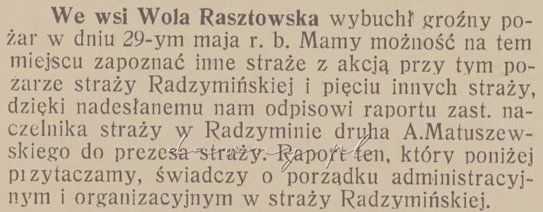 wola rasztowska 1924
