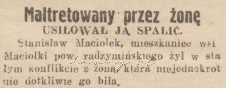 bity przez żonę Maciołek